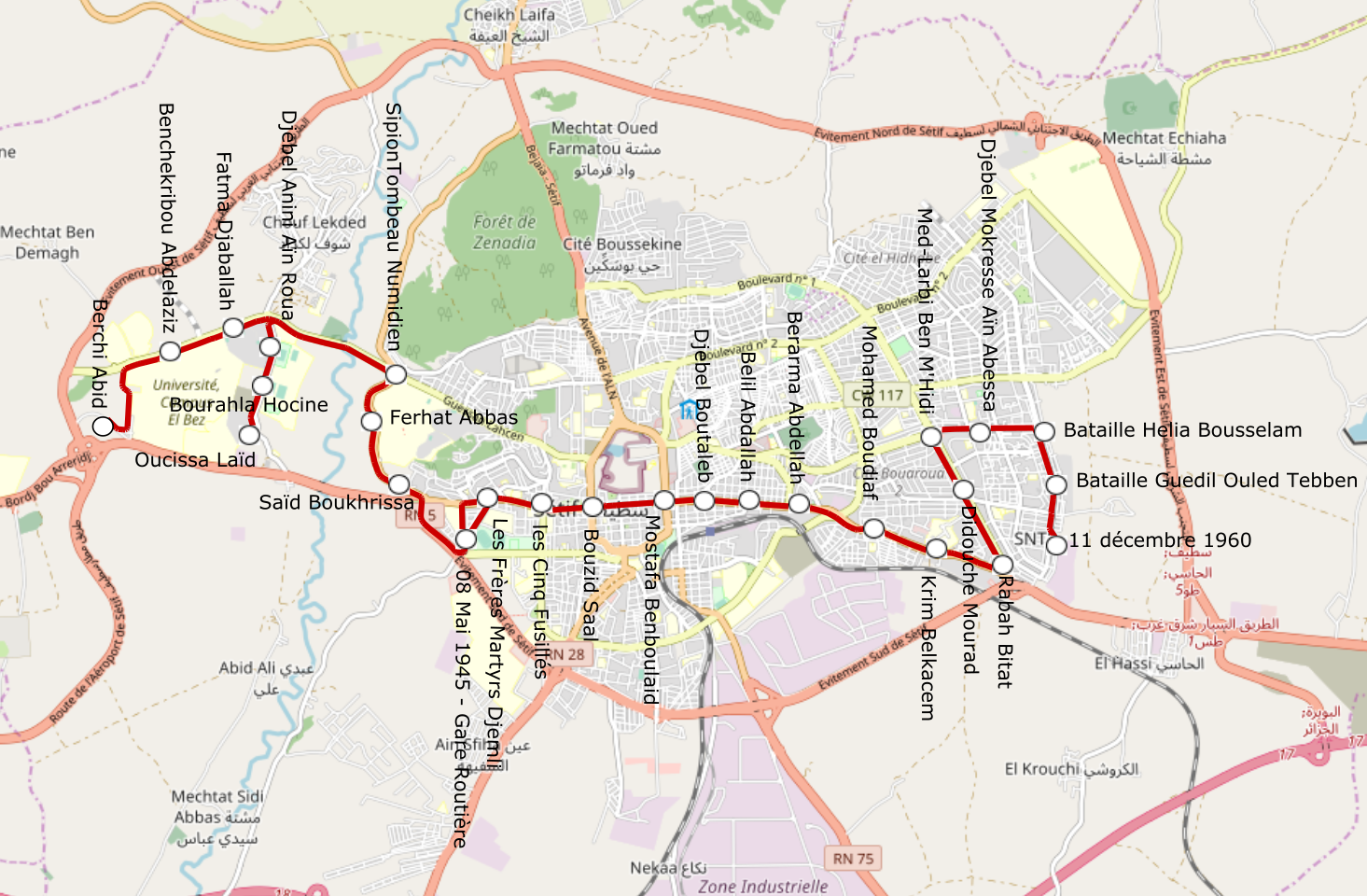 Setif Tramways 2019